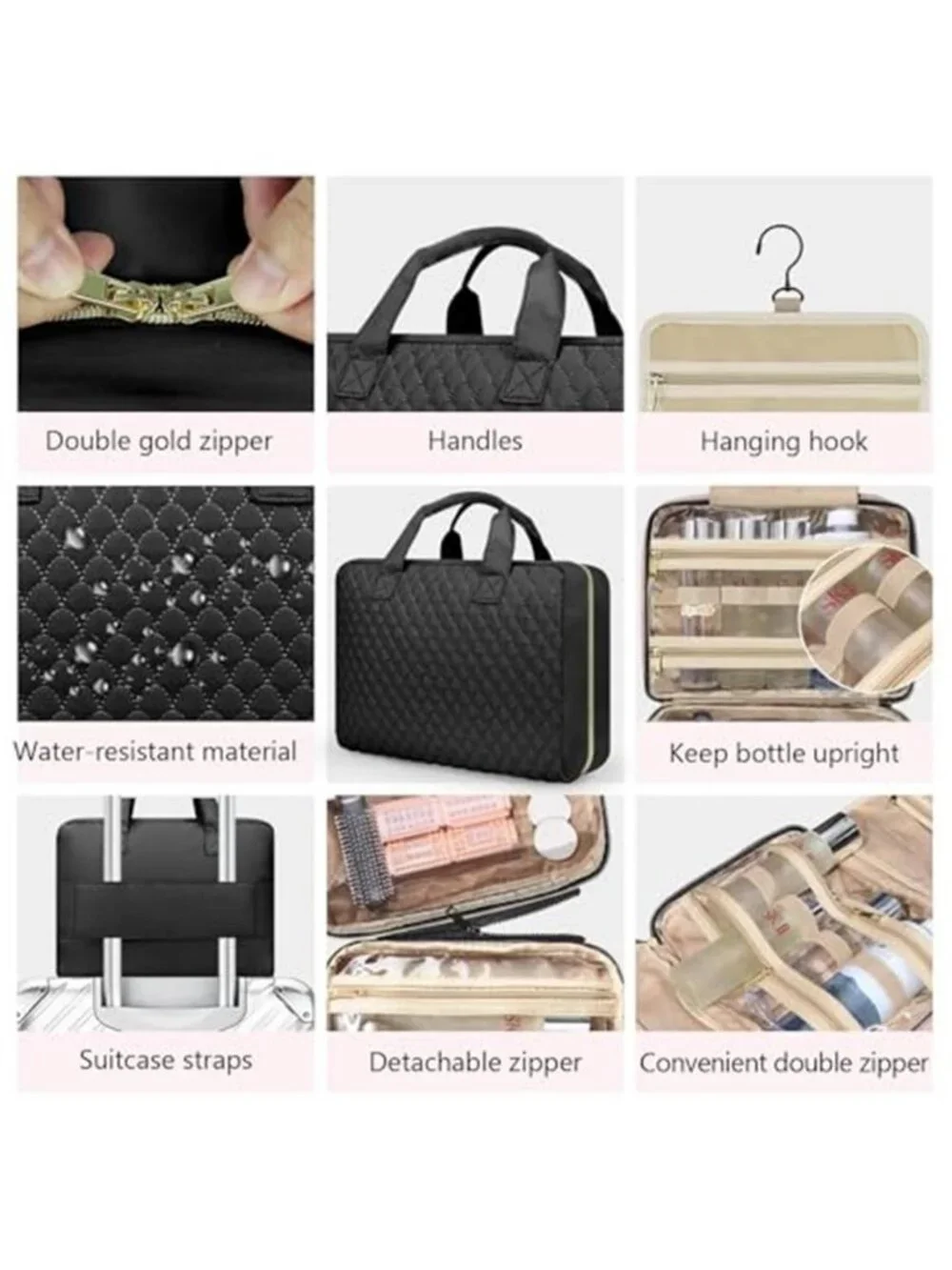 Detachable Travel Toiletry Bag for Women - Large Toiletry Bags for Traveling